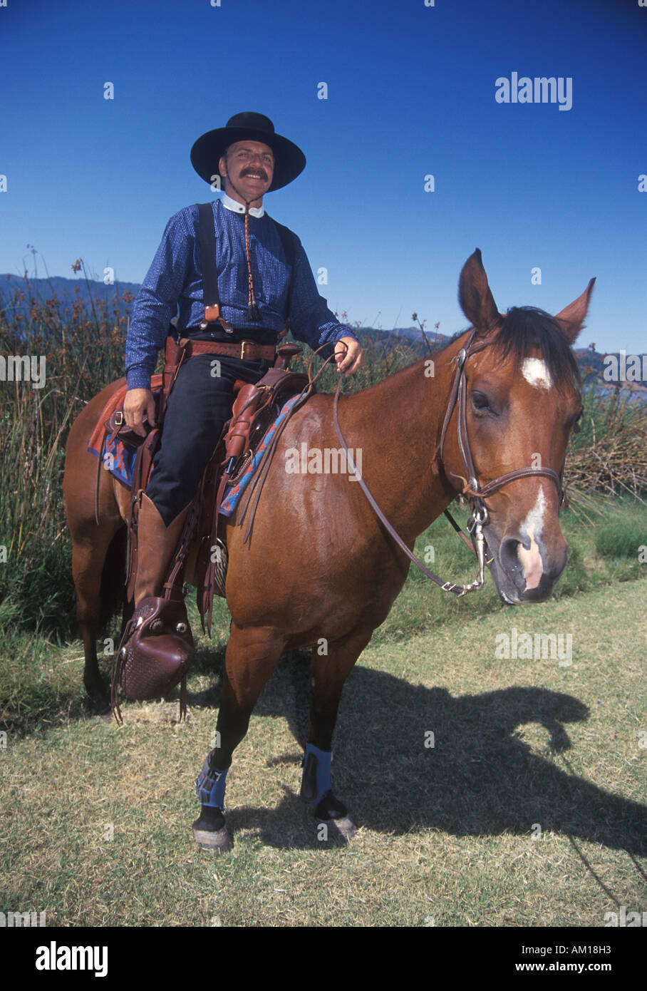 Cowboy old west reenactment in hi-res stock photography and images - Alamy