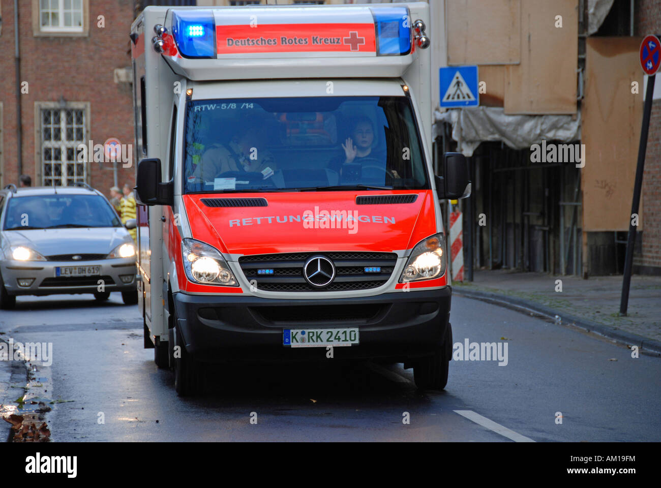 Assignment of the german red cross, Cologne, North Rhine-Westphalia, Germany Stock Photo