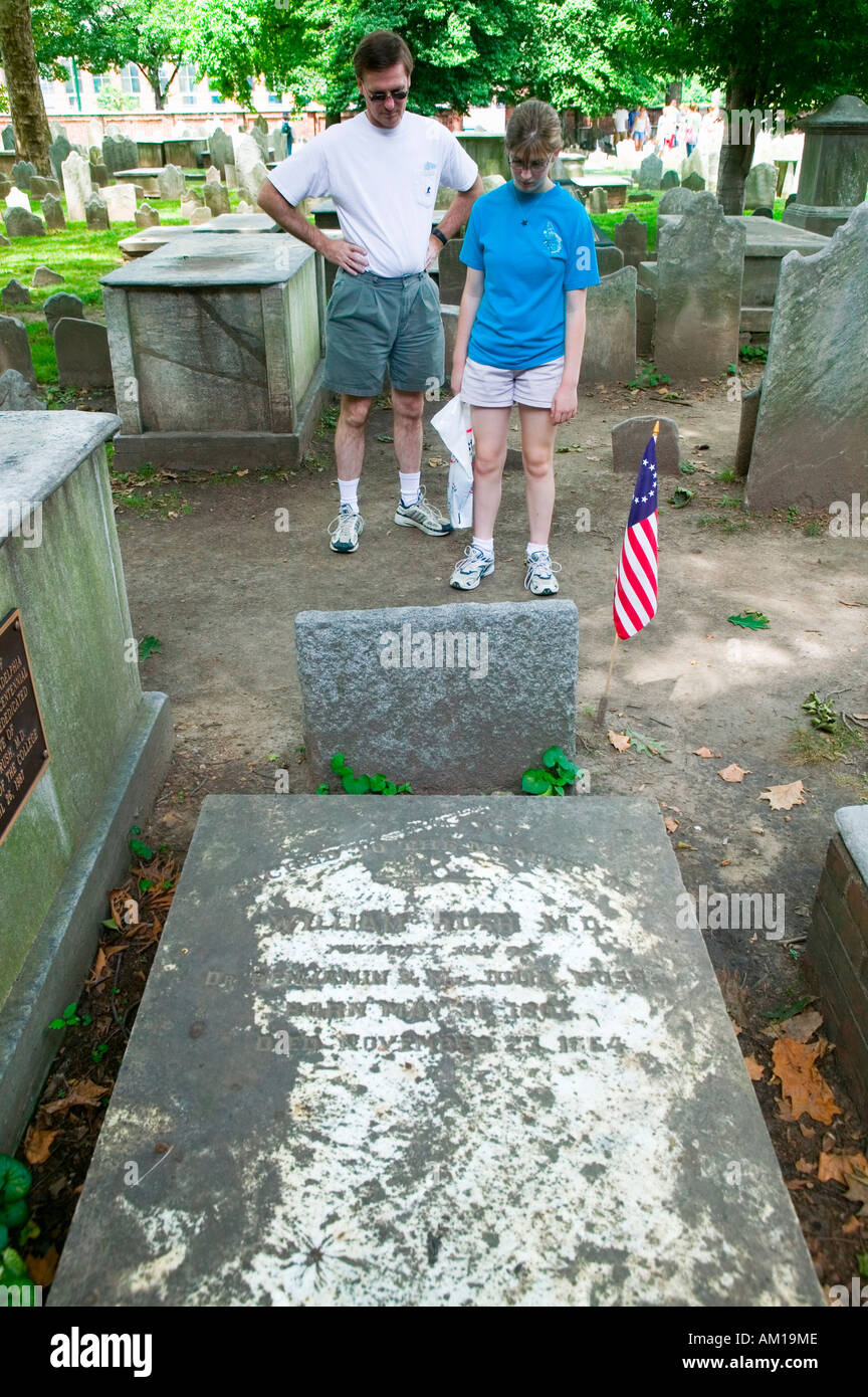 Benjamin Rush M D gravestone in Christ Church Burial Ground Philadelphia Pennsylvania a signer of the Declaration of Stock Photo