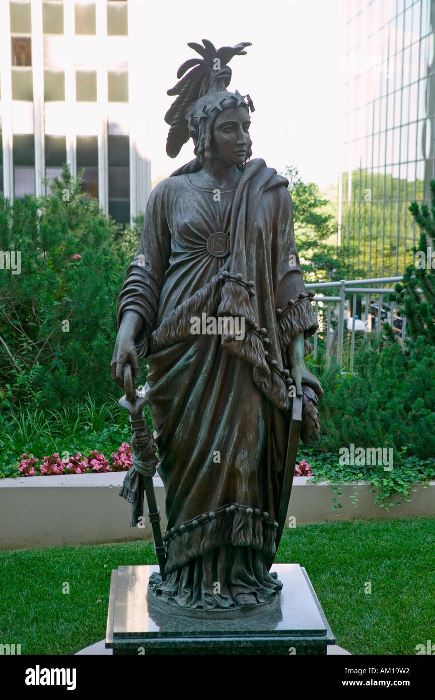 Replica of the bronze Statue of Freedom by Thomas Crawford is the crowning  feature of the dome of the United States Capitol Stock Photo - Alamy