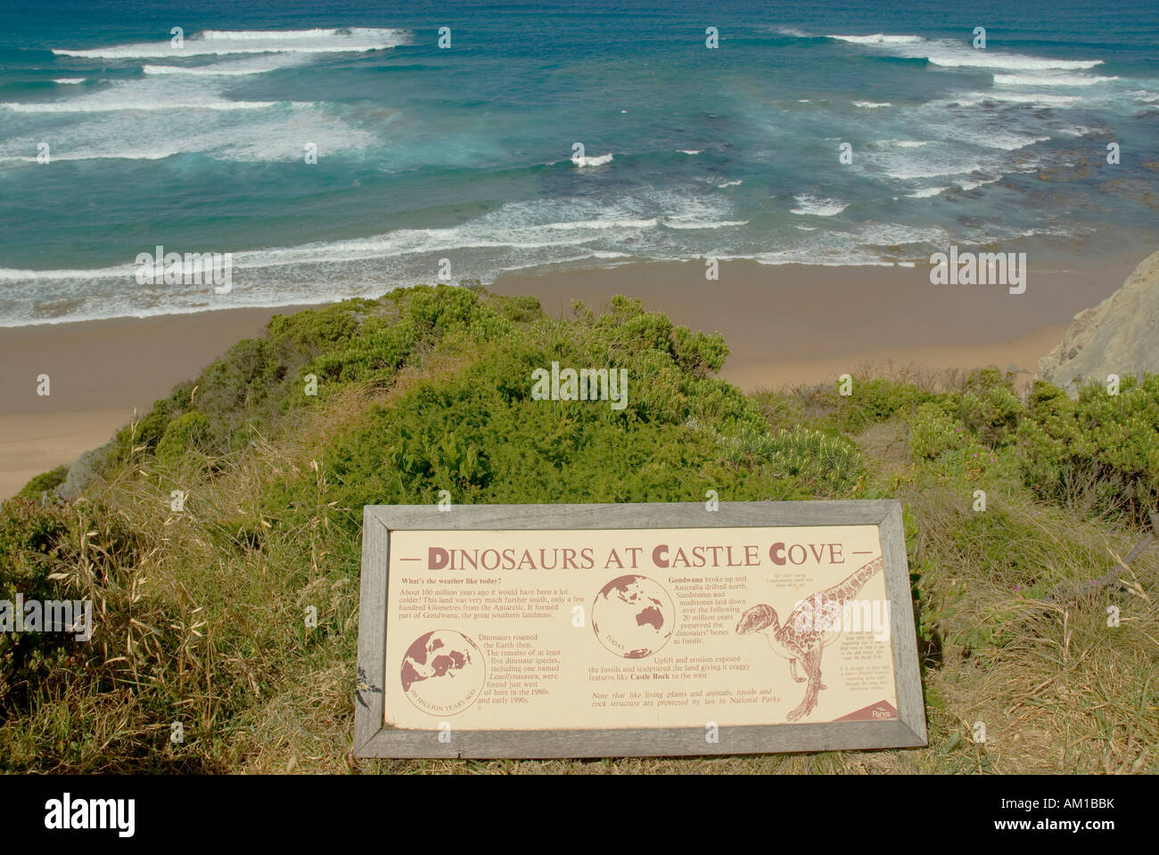 Great Ocean Road, Castle Cove, Southern Ocean, Victoria, Australia Stock Photo