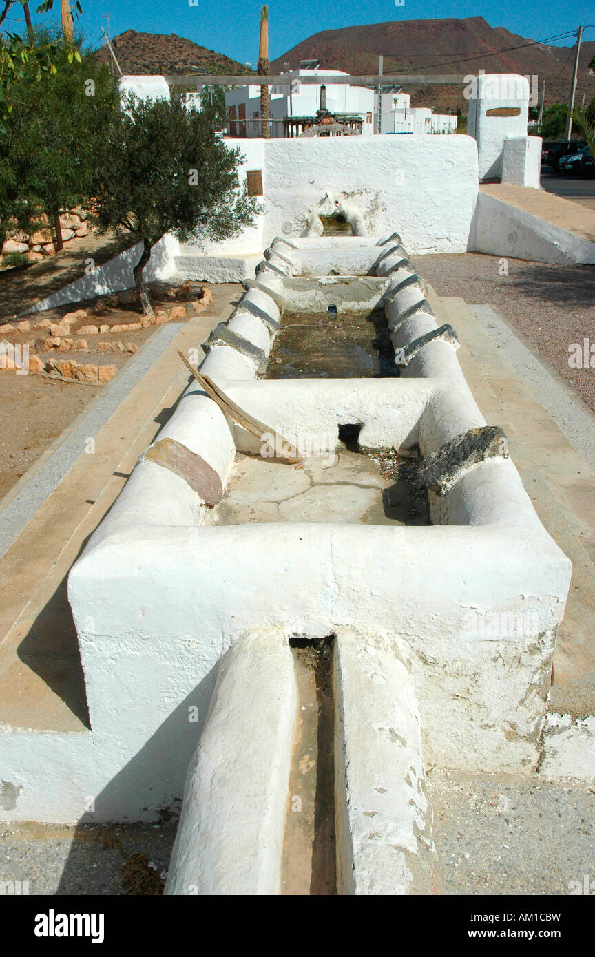 Platform to wash clothes in Pozo de los Frailes village CABO DE GATA
