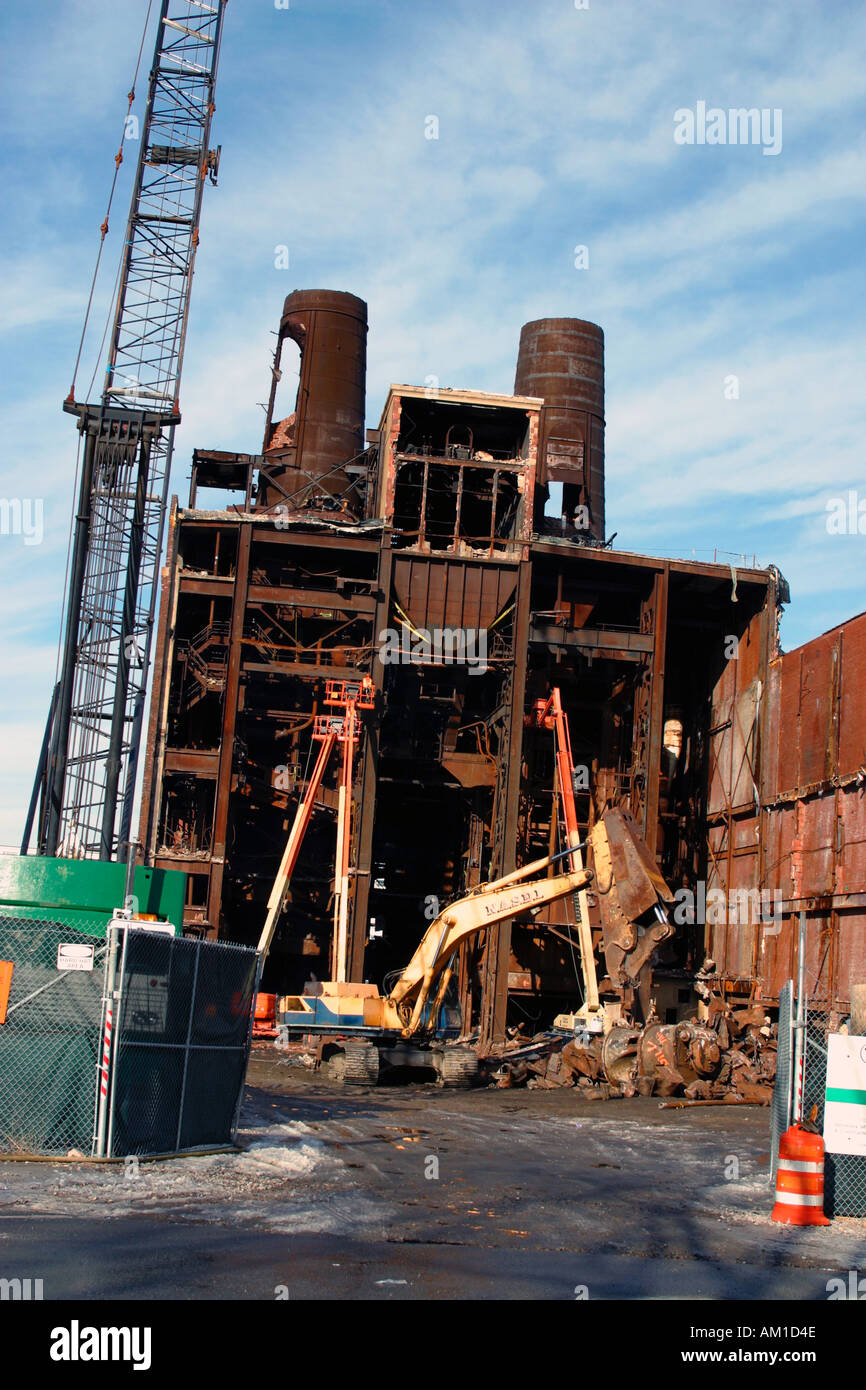 Demolition power plant ma hires stock photography and images Alamy