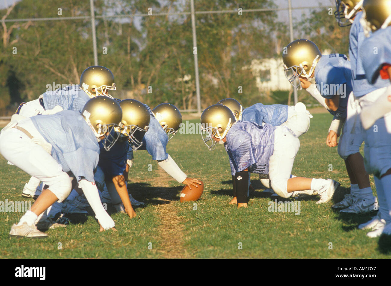 Youth football league Stock Photo