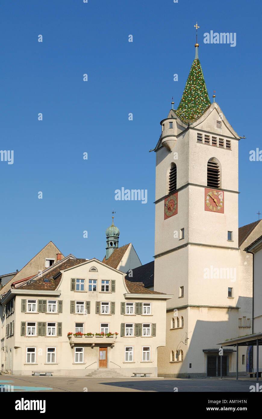 Wil - the city church - Switzerland, Europe. Stock Photo