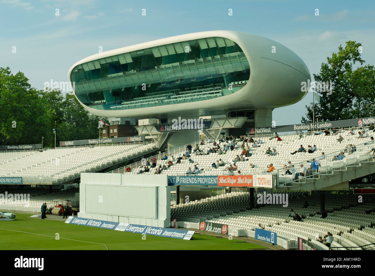 View of the Media Centre at Lords Cricket Ground Stock Photo