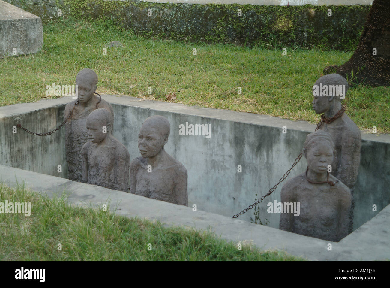Slavery monument built on the site of the old slave market.