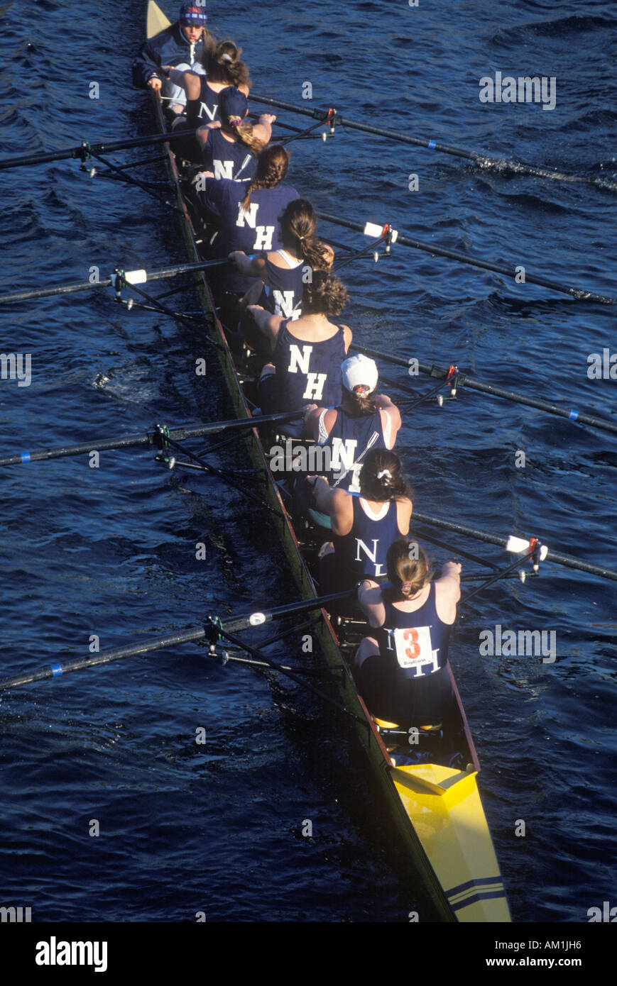 Team of Female Rowers Cambridge Massachusetts Stock Photo Alamy