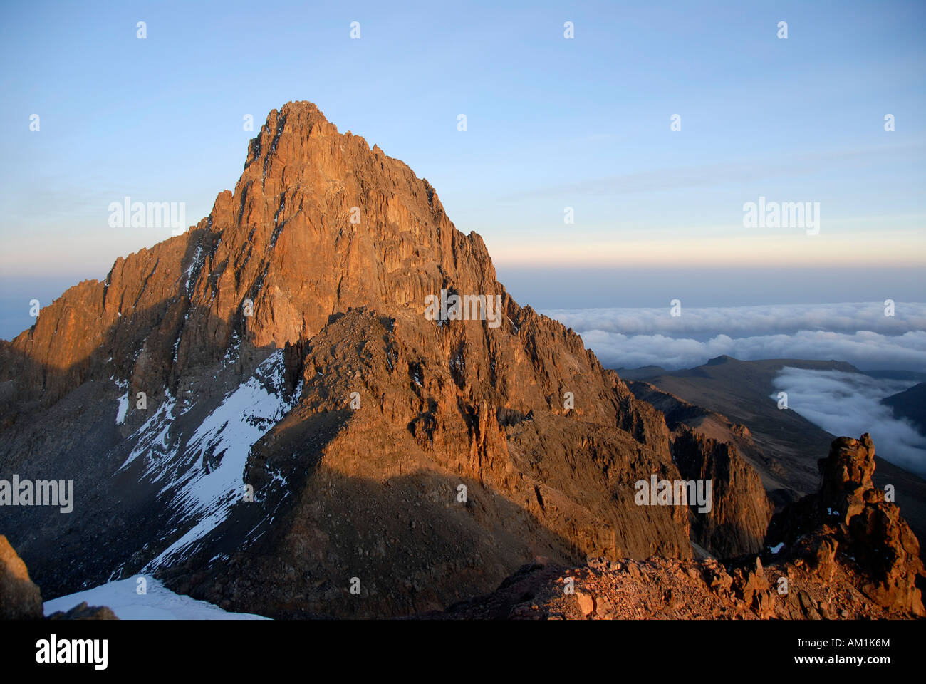 Mount kenya batian hi-res stock photography and images - Alamy