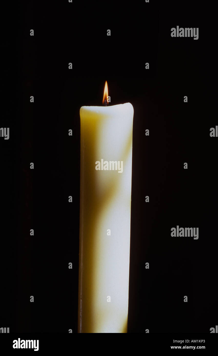 Candle in the dark Stock Photo Alamy