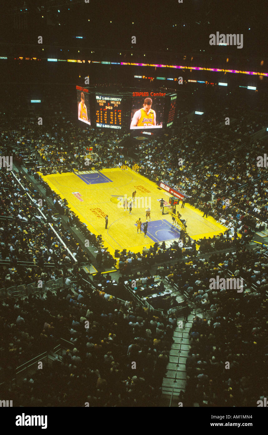 World Championship Los Angeles Lakers NBA Basketball Game Staples Center Los  Angeles CA Stock Photo - Alamy