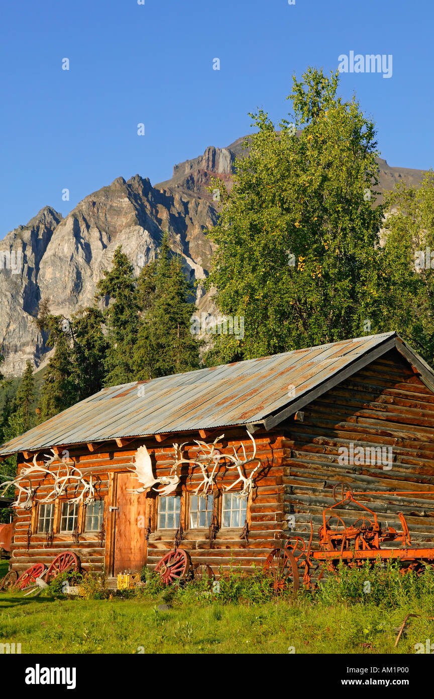Buildings at the end of the Nabesna Road Wrangell St Elias National