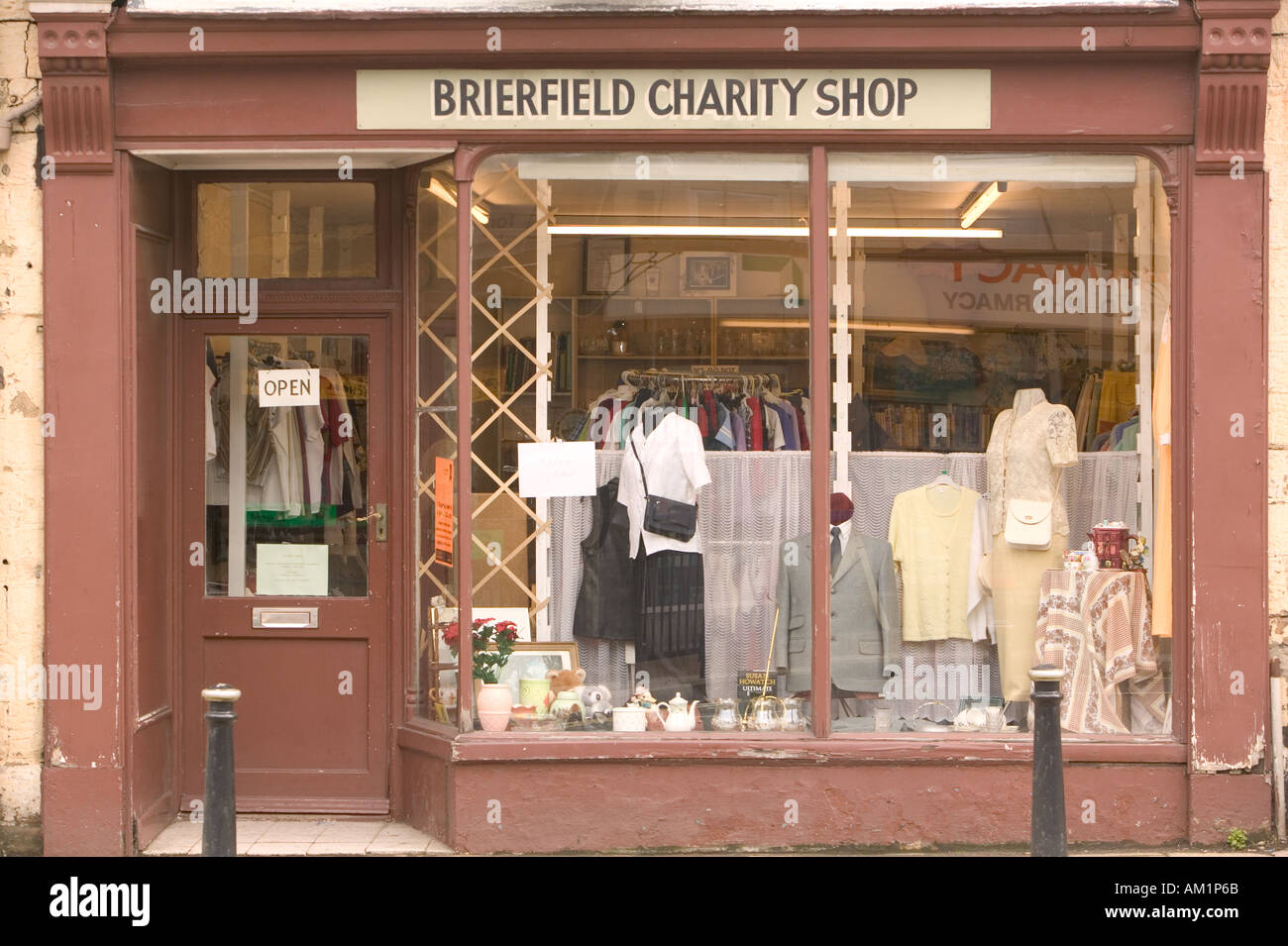 a charity shop in Brierfield Lancashire Stock Photo