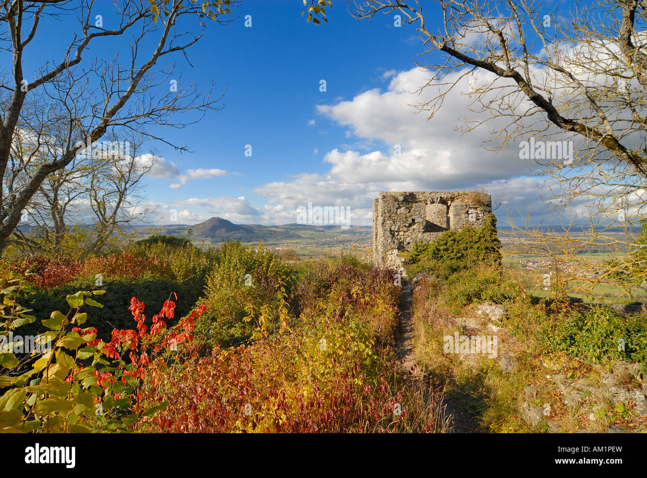 The castle ruins on Maegdeberg - Baden Wuerttemberg, Germany, Europe. Stock Photo