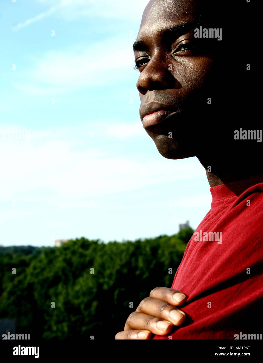 Man Arms Folded Side Profile High Resolution Stock Photography and