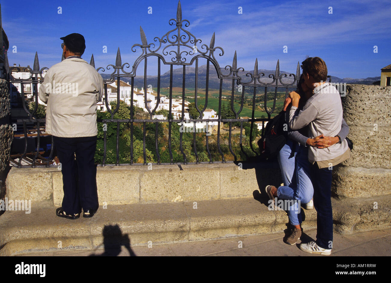 New Bridge or Puente Nuevo RONDA Malaga province Andalusia region Spain Stock Photo