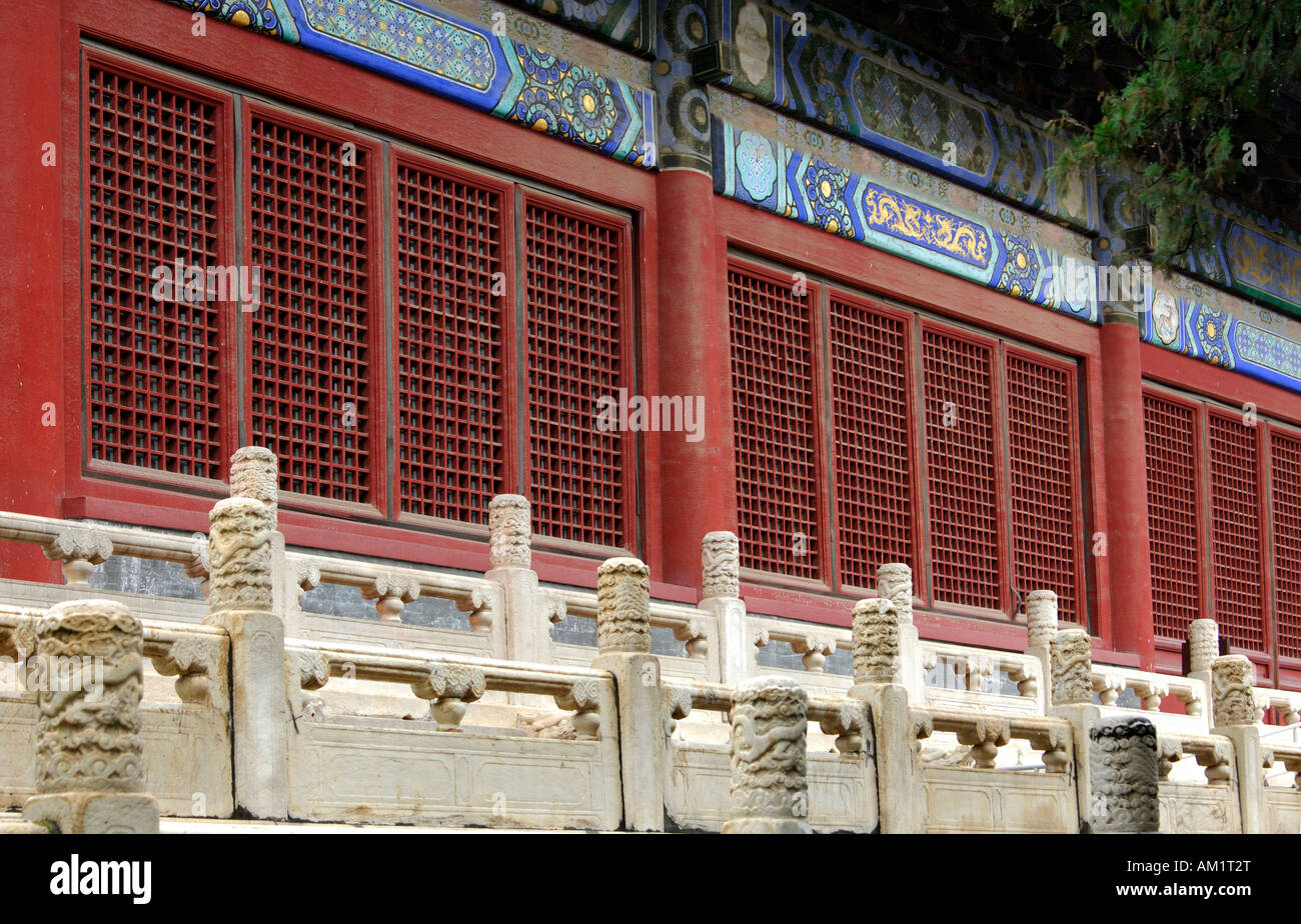 Exterior, Hall of Mercy, Changling Tomb, Ming Tombs, Beijing, China Stock Photo