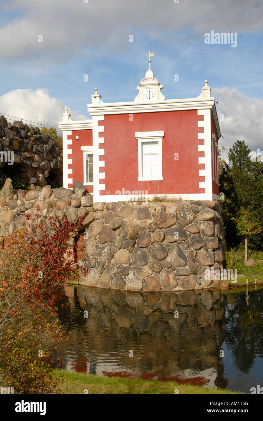 Stone Island "Stein" with Villa Hamilton, Woerlitz Park, UNESCO World