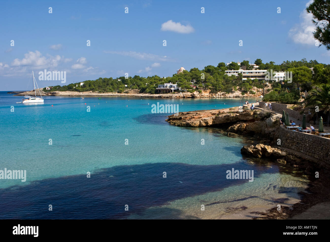 Coast of Portinatx, Ibiza, Baleares, Spain Stock Photo