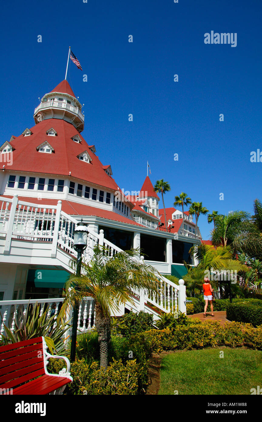 The Hotel Del Coronado San Diego California Stock Photo
