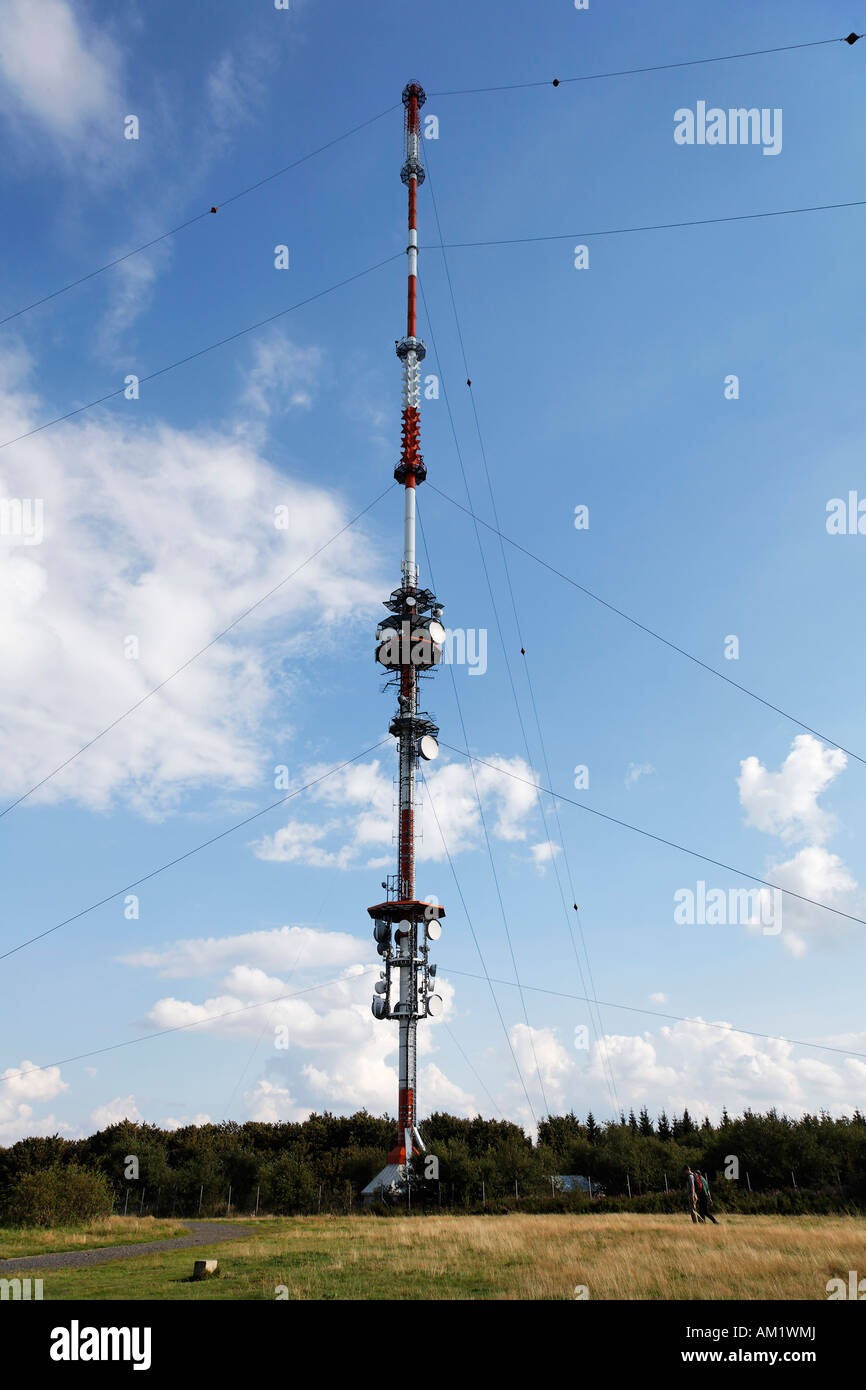 Radio tower, Kreuzberg mountain, Rhoen, Franconia, Bavaria, Germany Stock  Photo - Alamy
