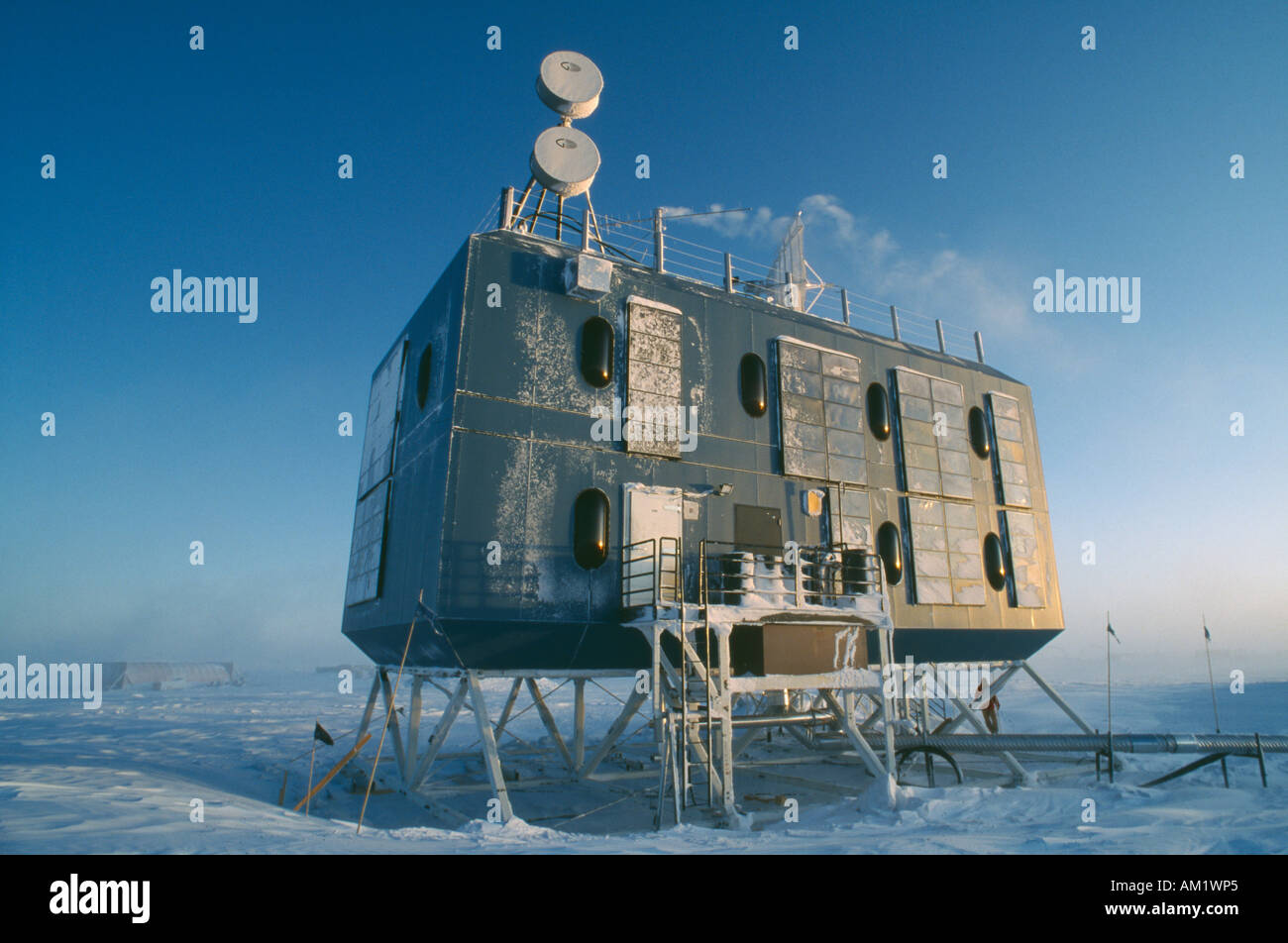 ANTARCTICA South Pole US Amundsen Scott South Pole Station Elevated