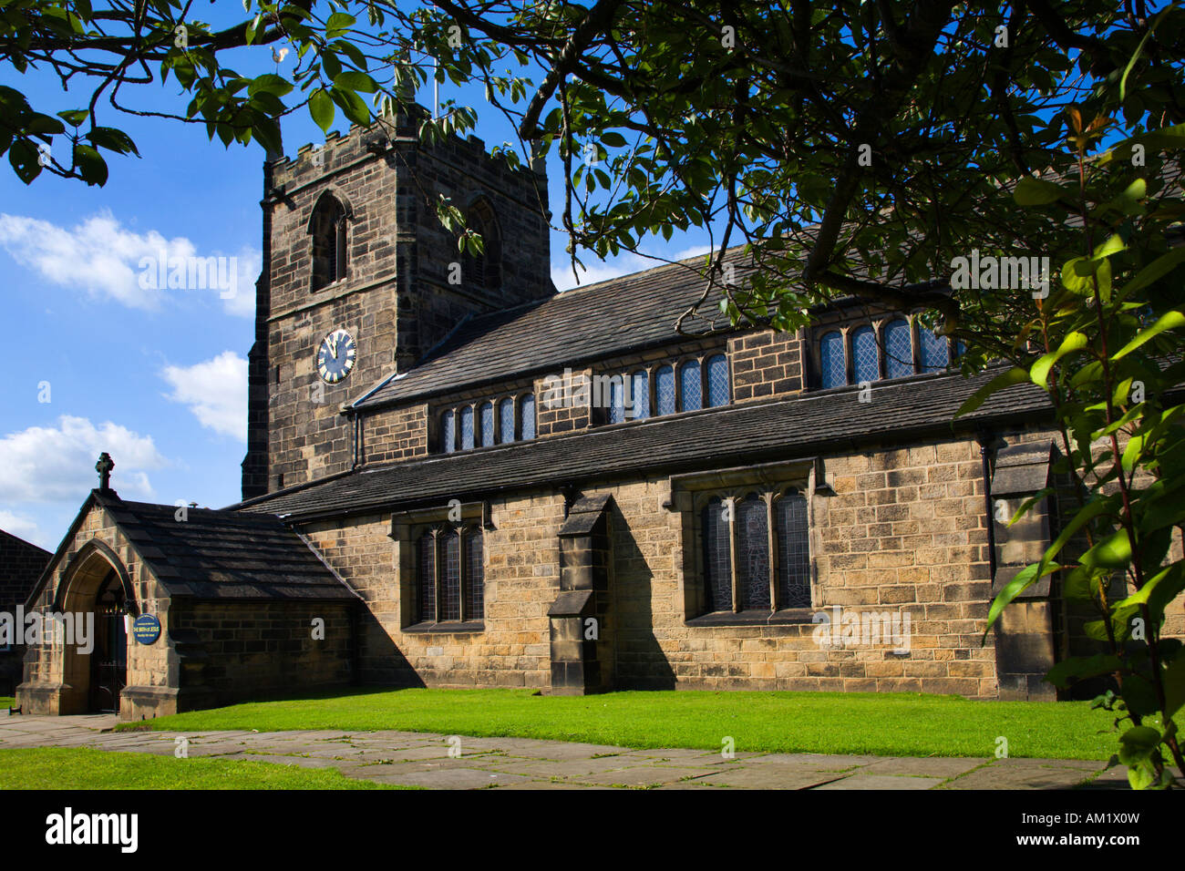 All Saints Church Ilkley West Yorkshire England Stock Photo