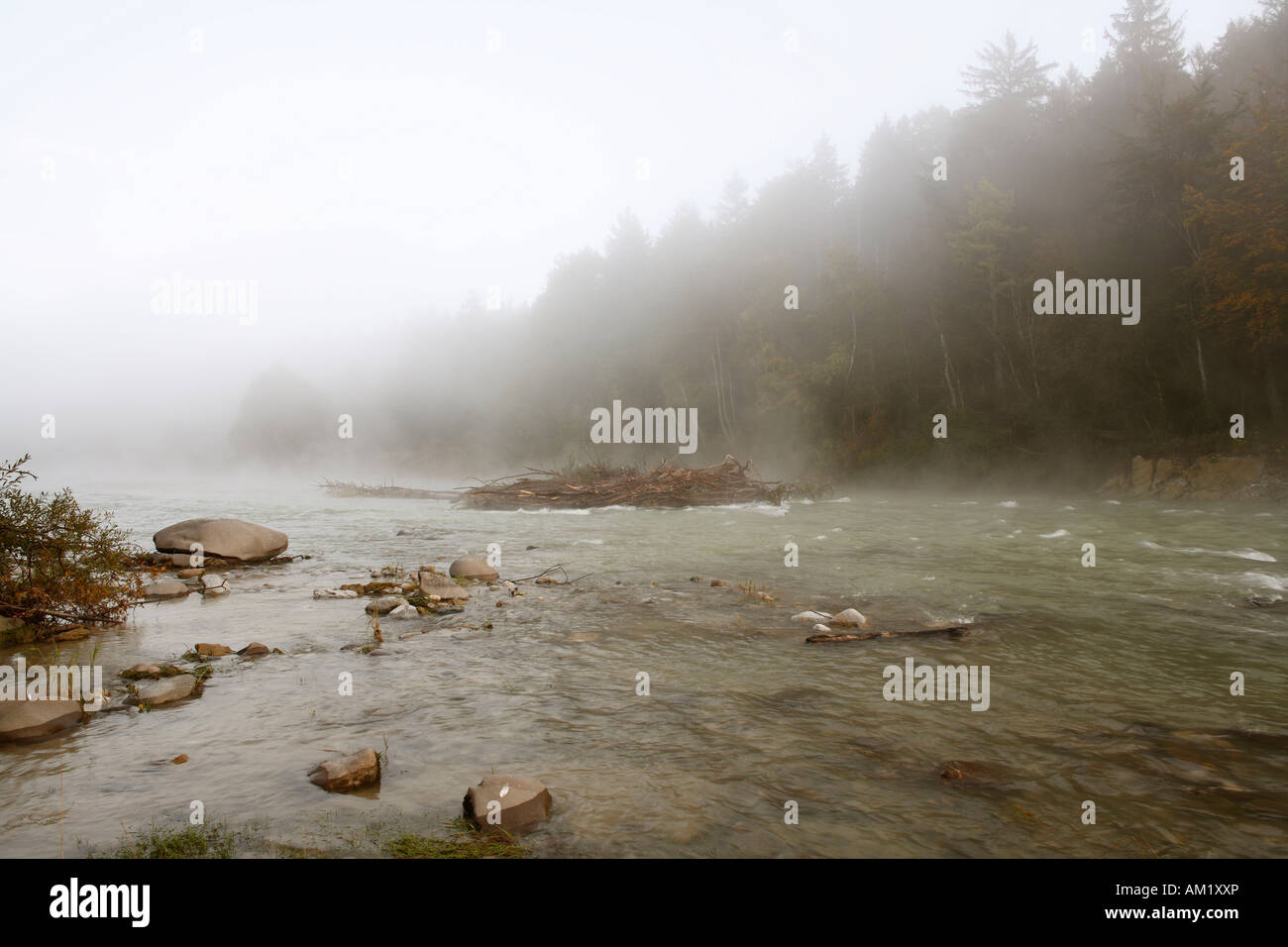 Isar river, Upper Bavaria, Germany Stock Photo