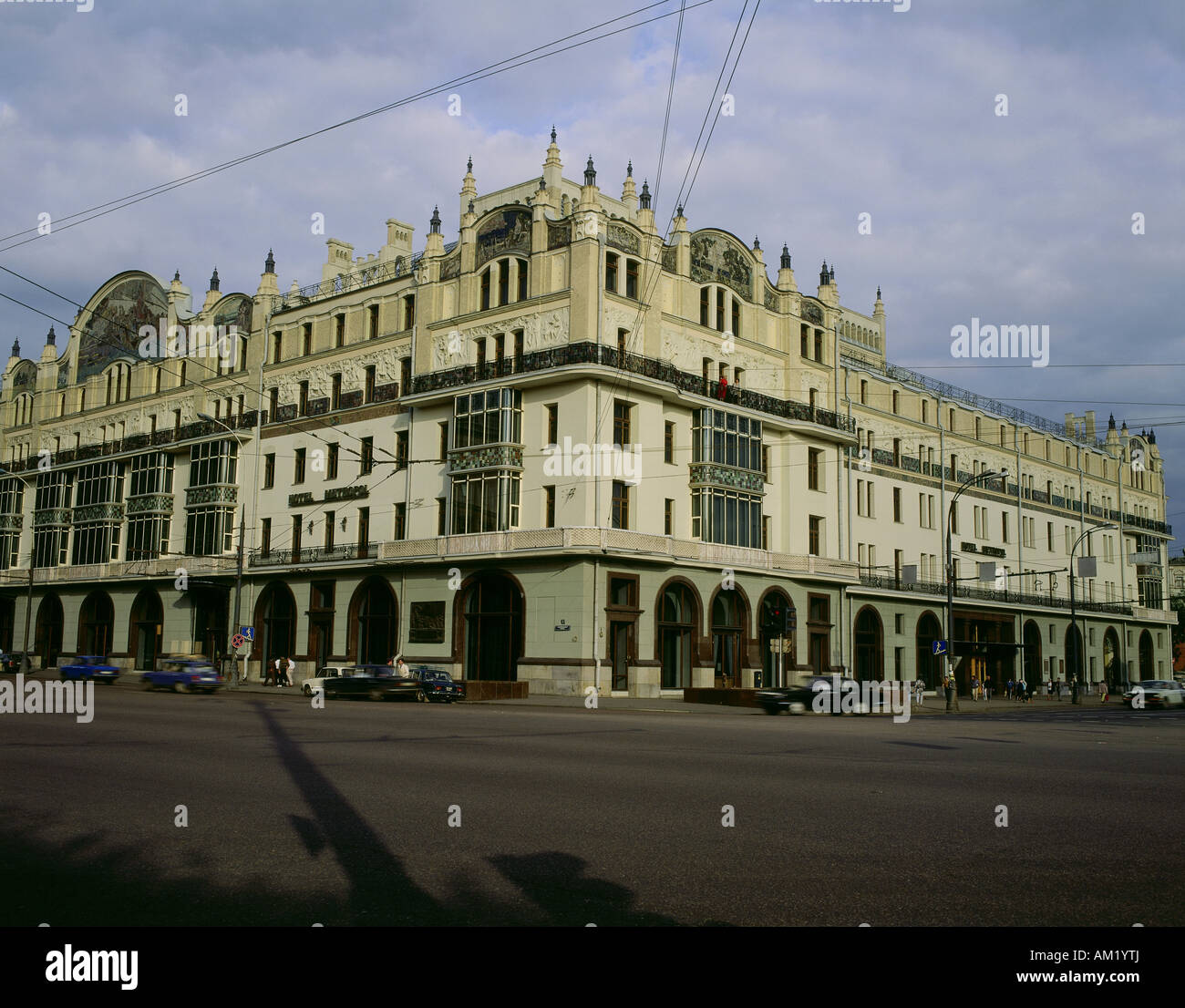 geography / travel, Russia, Moscow, Metropol Hotel, exterior view, Art Nouveau, facade, Stock Photo
