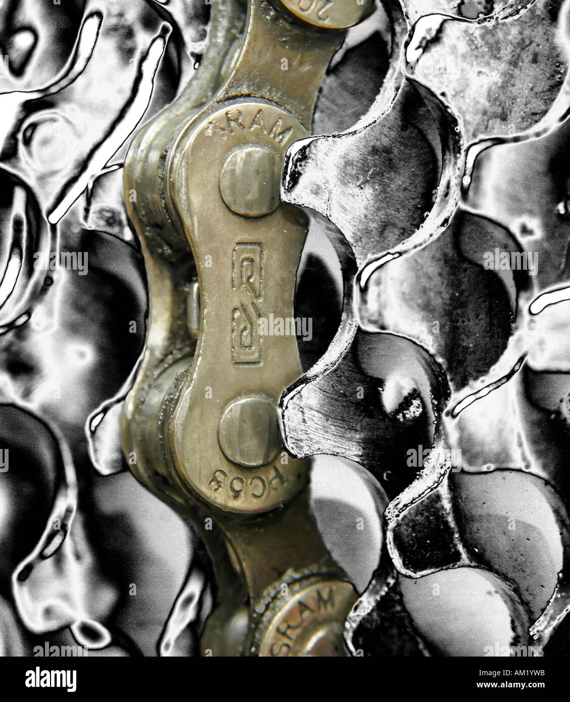 A Cycle Chain Stock Photo Alamy