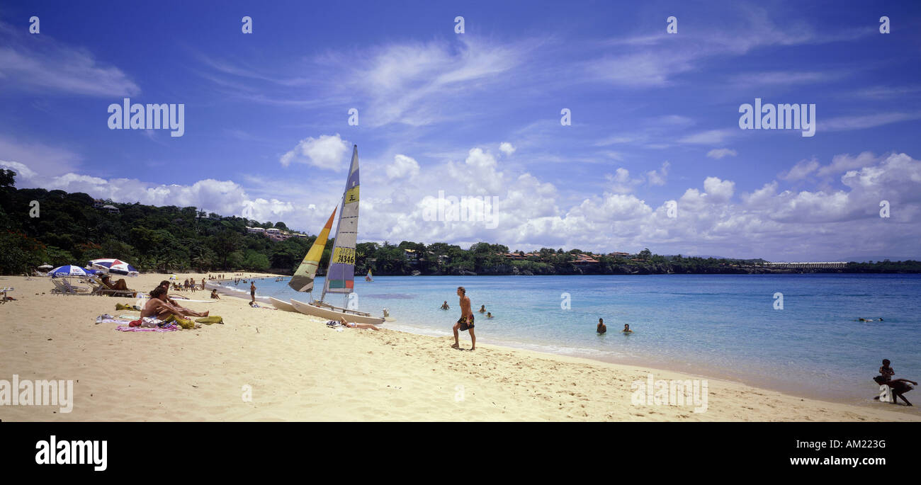 geography / travel, Dominican Republic, landscapes, beaches, Sosua beach, Central America, panorama, vacation, holidays, tourist Stock Photo