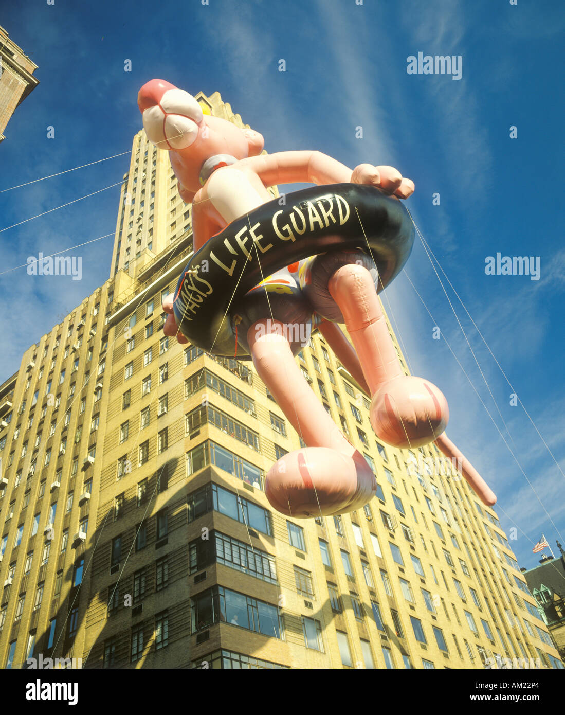 Pink Panther Balloon in Macy s Thanksgiving Day Parade New York City New York Stock Photo
