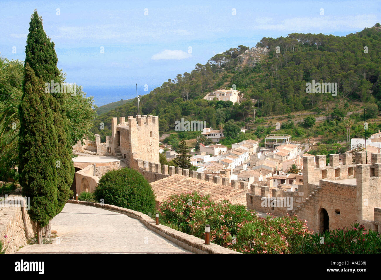 Castell de Capdepera, Majorca, Balearic Islands, Spain Stock Photo