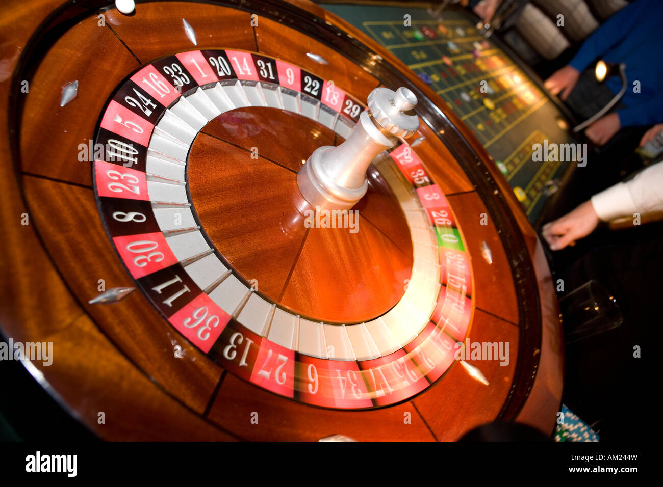 roulette weal spinning Stock Photo Alamy