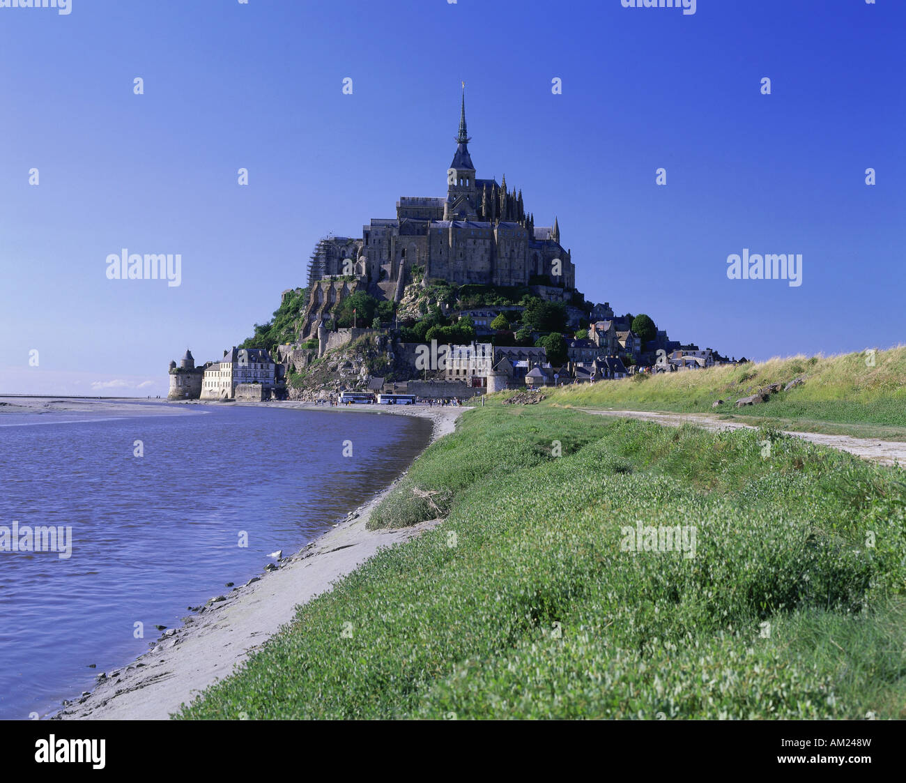 geography / travel, France, Mont Saint Michel, built view with convent