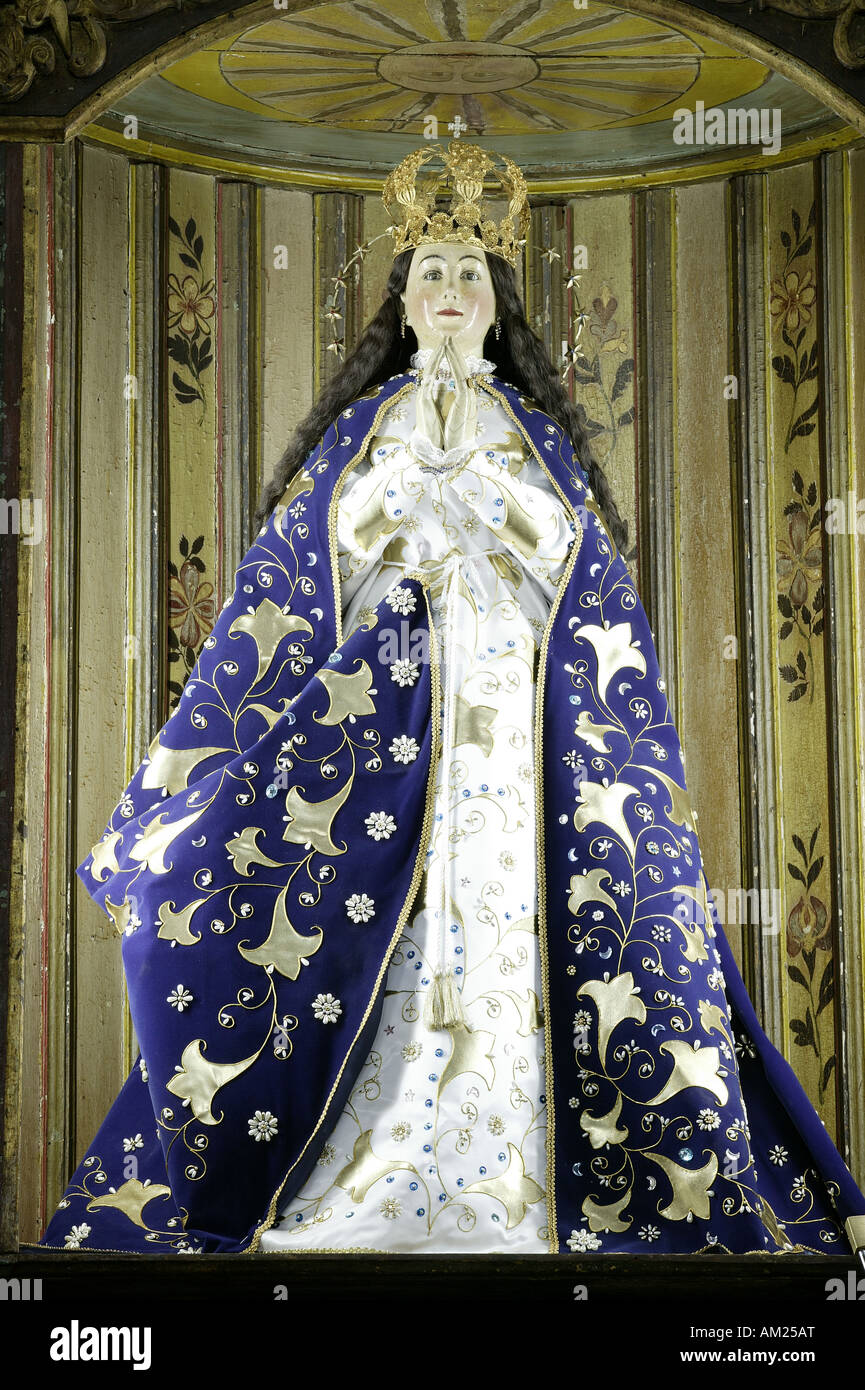 Madonna Franciscan church Tobati Paraguay South America Stock Photo Alamy