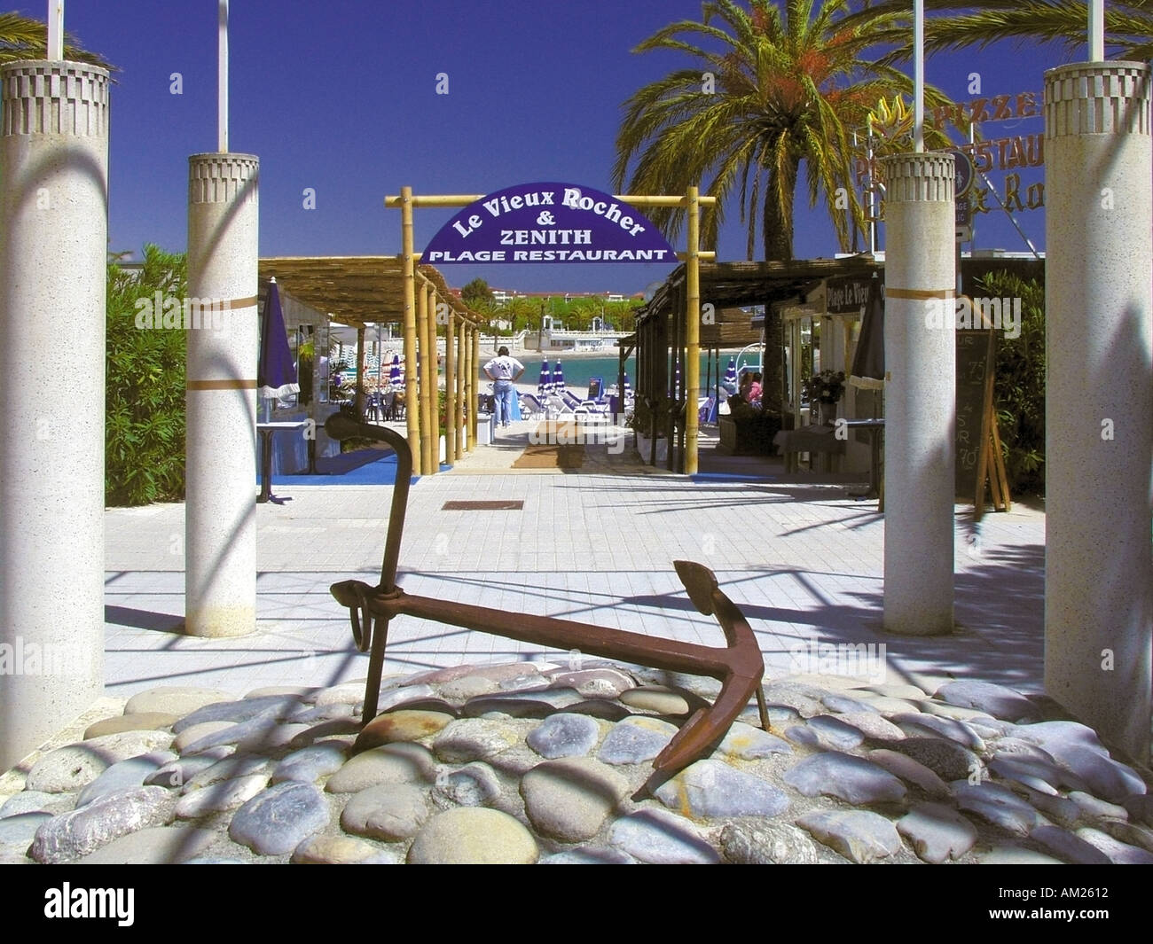 France Cote D Azur Golfe Juan Sea Port Town Where Napoleon
