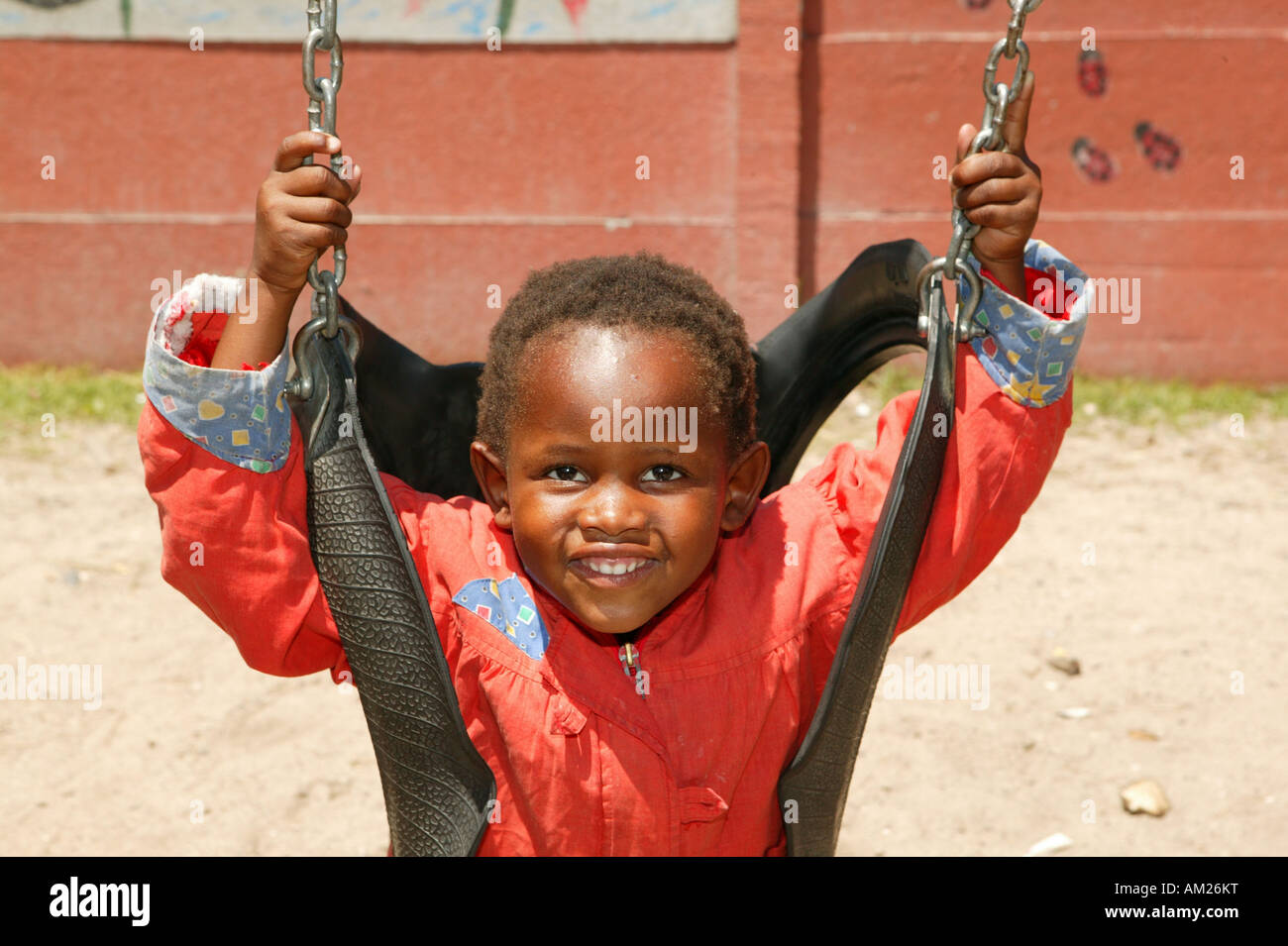 Child on a swing, Cape Town, South Africa Stock Photo Alamy