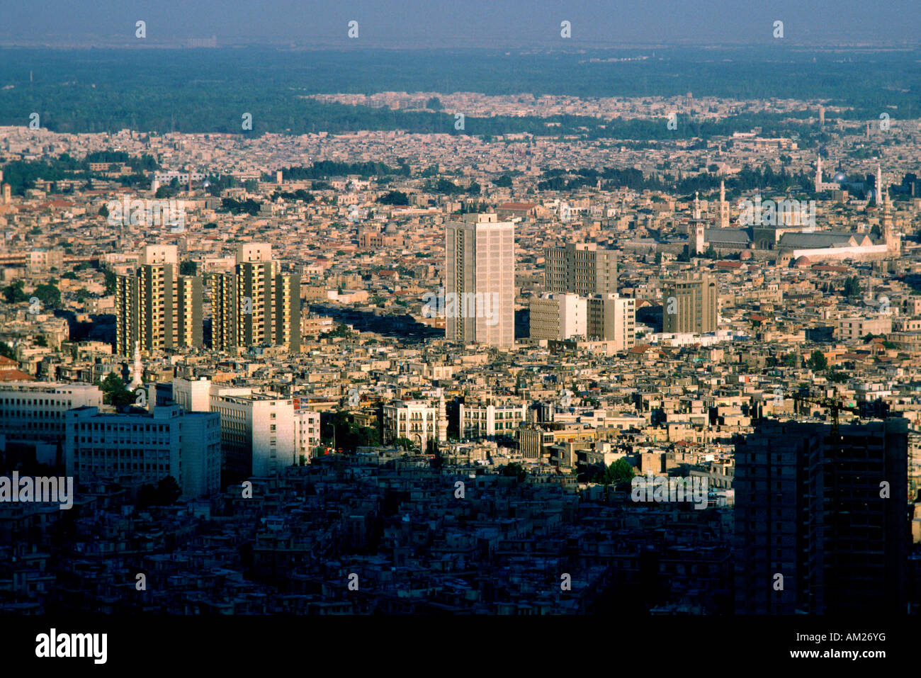 Overview of Damascus Syria Stock Photo Alamy