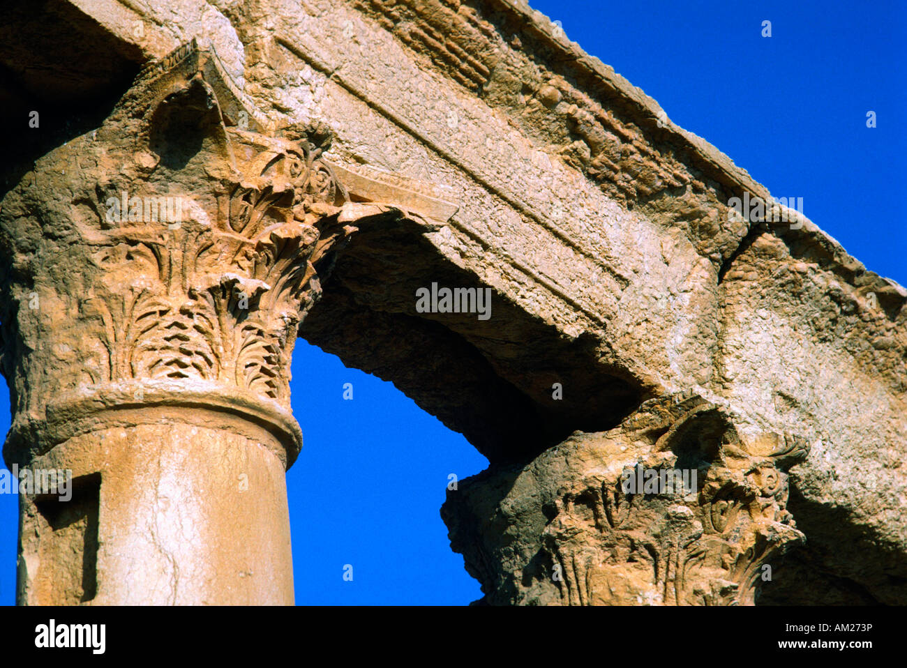 Detail ruins Palmyra Tadmor Syria Stock Photo - Alamy