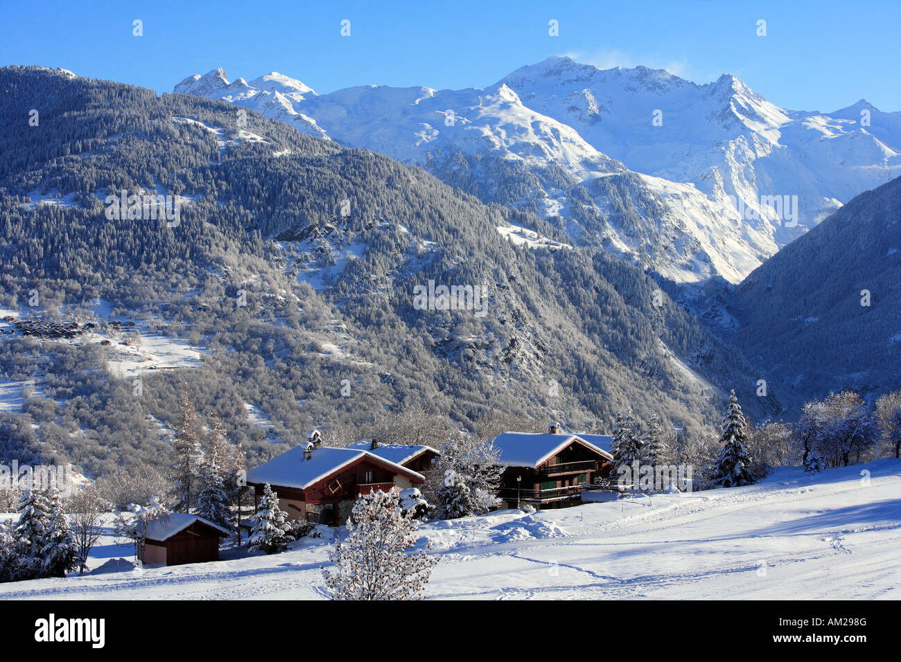 France, Savoie, Courchevel Le Praz 1300, property release Stock Photo -  Alamy