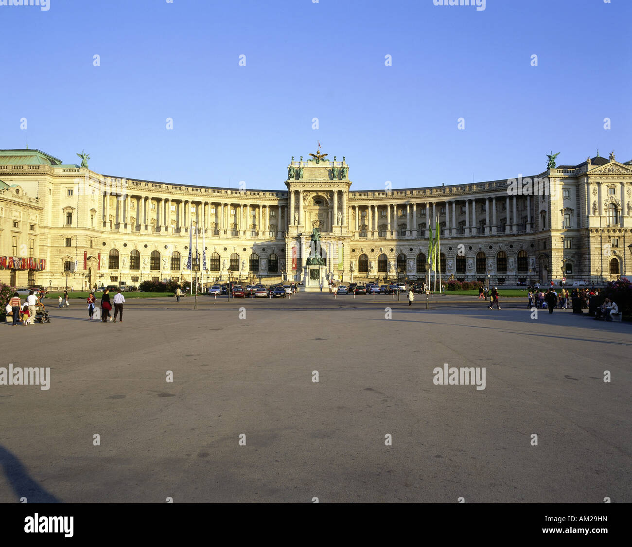 geography / travel, Austria, Vienna, buildings, Hofburg Imperial Palace, Neue Burg, exterior view, built: 1881 - 1913, National Library Austria, ÖNB, Additional-Rights-Clearance-Info-Not-Available Stock Photo