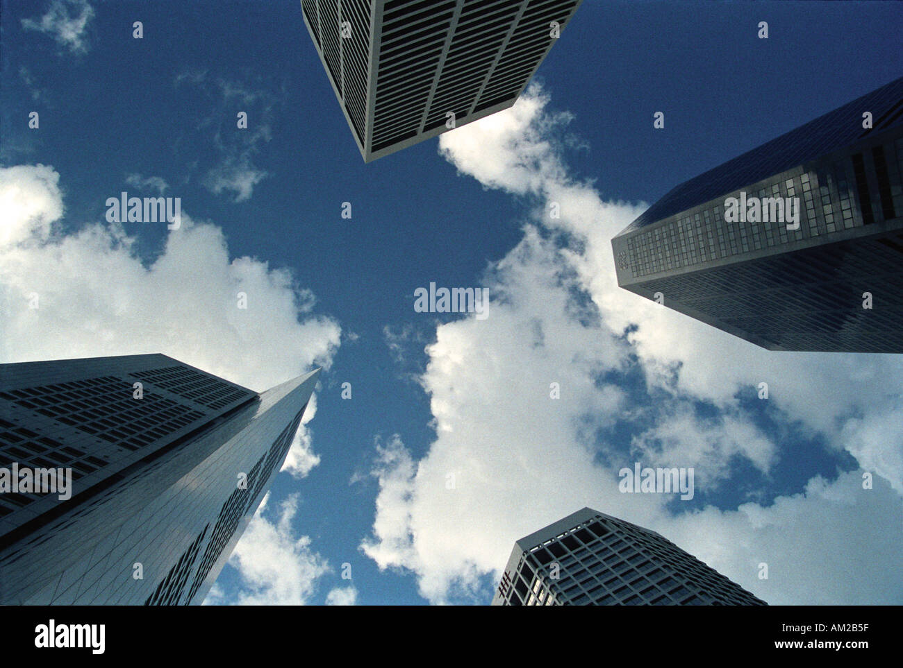 Skyscrapers dominate the skyline of Singapore s Central Busines ...