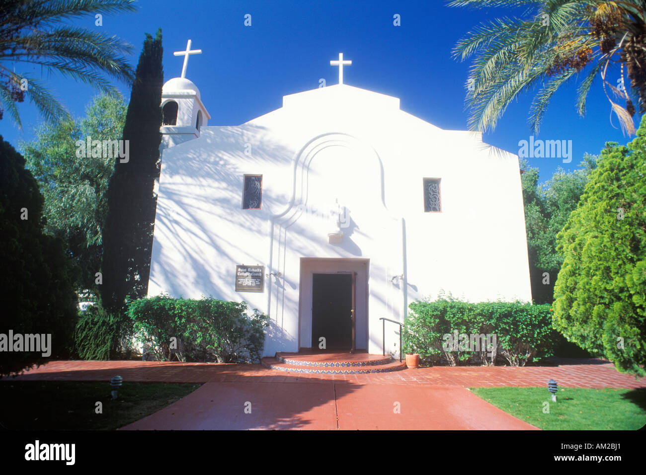The San Luis Regional Mission Church de Francia in San Diego California Stock Photo