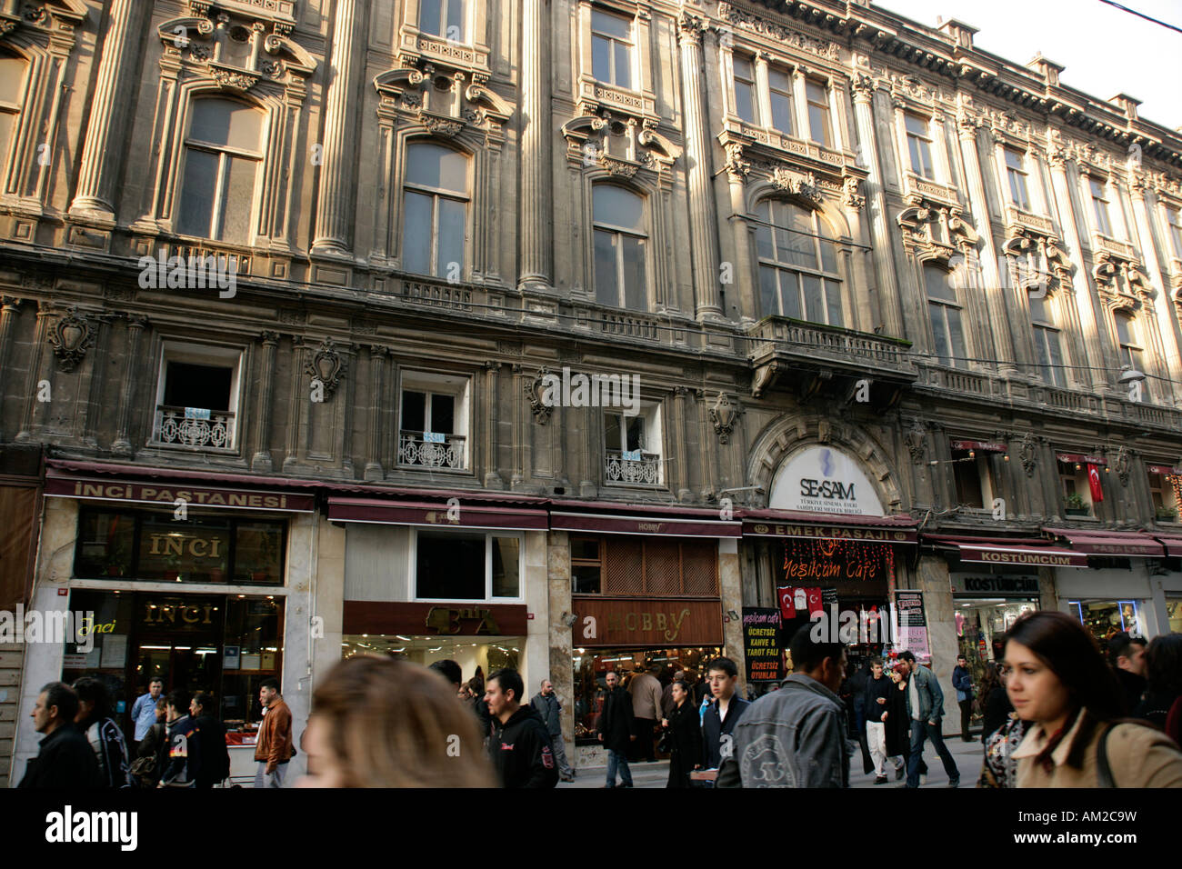 Cercle D Orient Building With The Emek Arcade On Istiklal Street Beyoglu Istanbul Stock Photo Alamy