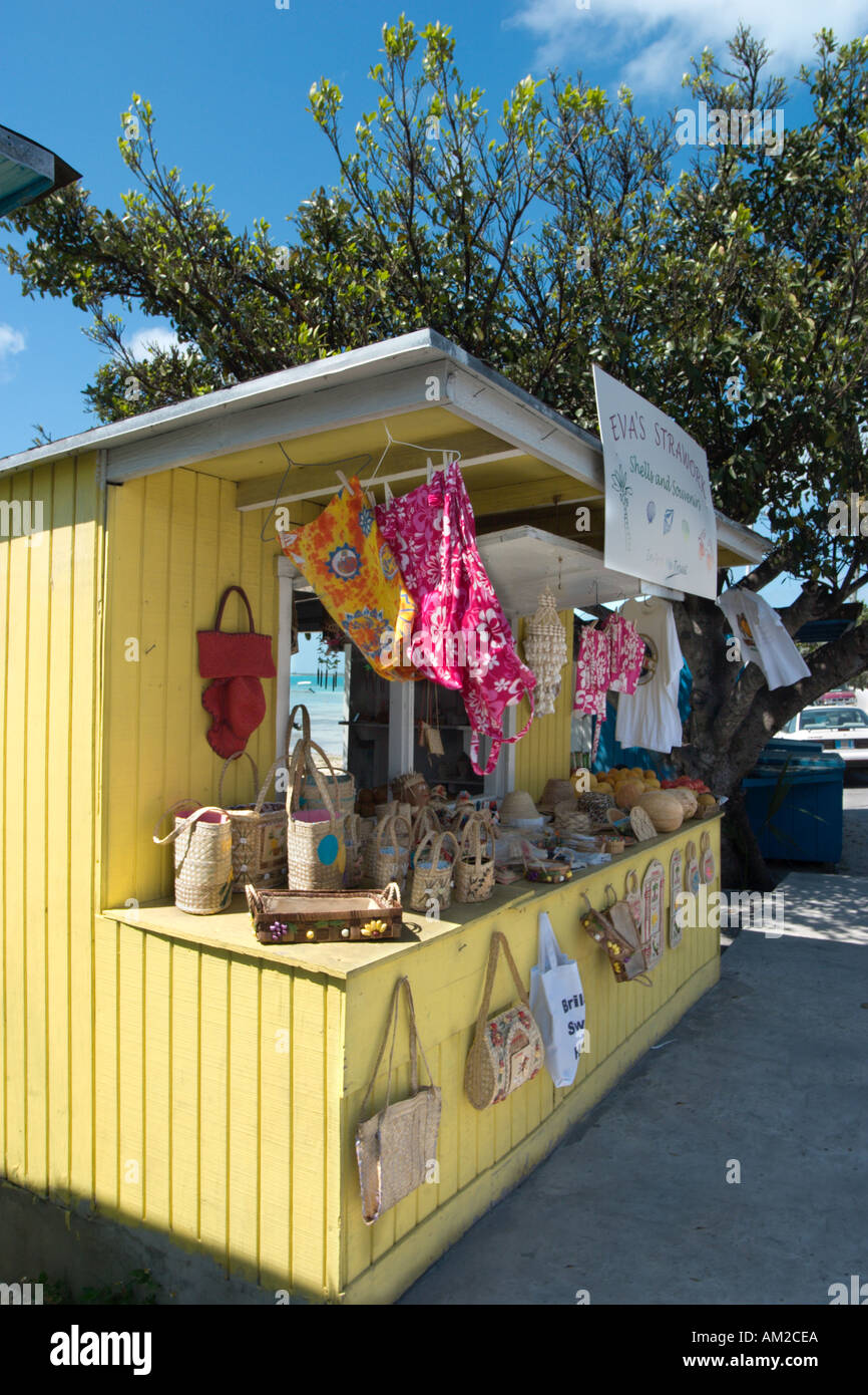 Street Stall, Dunmore Town, Harbour Island, Out Islands, Bahamas, Caribbean Stock Photo