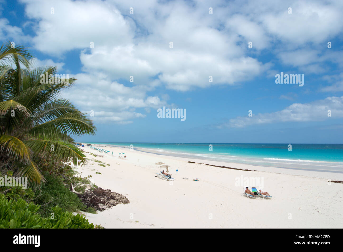 Pink sand beach, Harbour Island, Bahamas, Out Islands, Caribbean Stock Photo