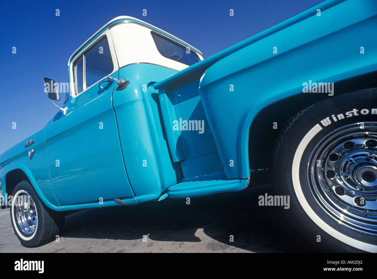 A Blue And White Pick Up Truck In Central Valley CA Stock Photo Alamy A Blue And White Pick Up Truck In Central Valley CA Stock Photo Alamy