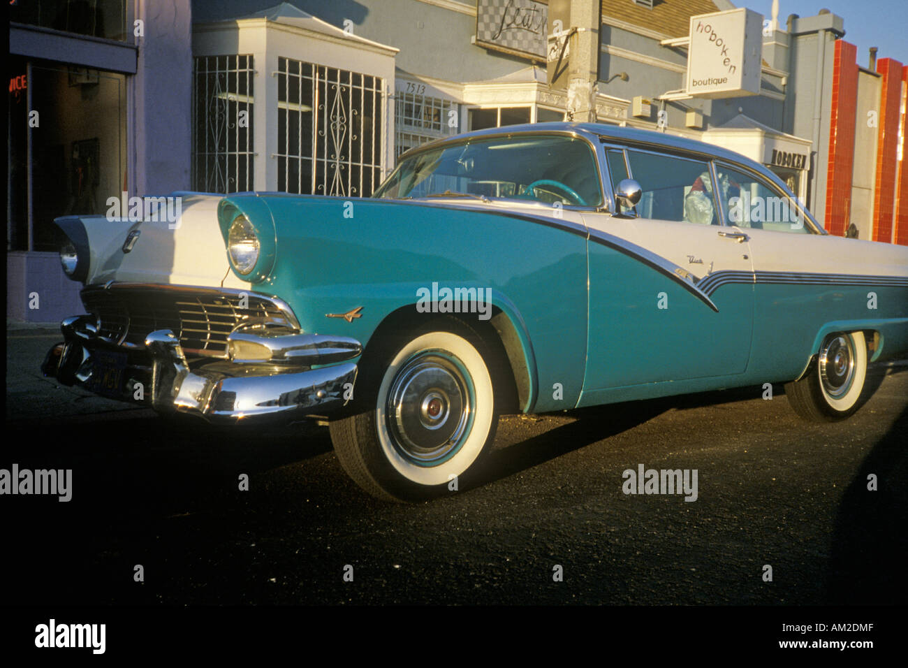A 1955 Ford in Hollywood California Stock Photo