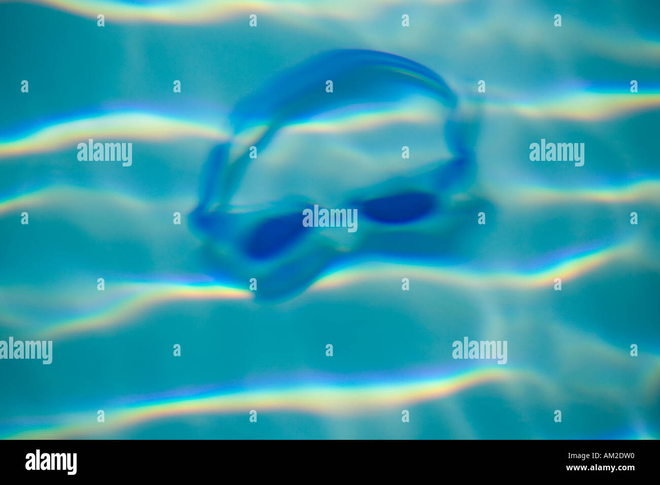 Pair of swim goggles underwater Stock Photo Alamy